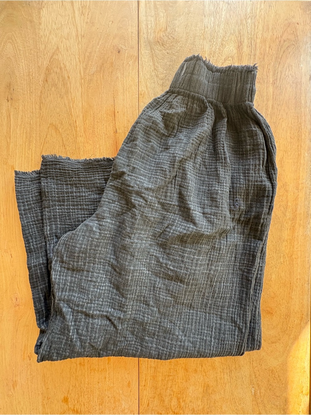 Pokoloko Palazzo pants, crinkle cotton O/S